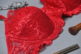 FLOWER NET LIGHT PADDED RING BRA - COLOR