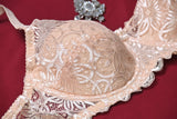 FLOWER NET LIGHT PADDED RING BRA - COLOR