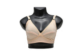 BASIC RUMPLED COTTON BRA - COLOR