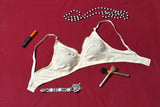 BASIC RUMPLED COTTON BRA - COLOR