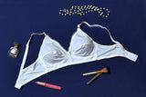 BASIC RUMPLED COTTON BRA - COLOR