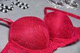 TULLE PADDED RING BRA - COLOR