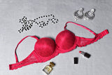 TULLE PADDED RING BRA - COLOR