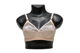 ROMANTIC HALF NET JERSEY BRA - COLOR