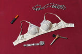 ROMANTIC HALF NET JERSEY BRA - COLOR